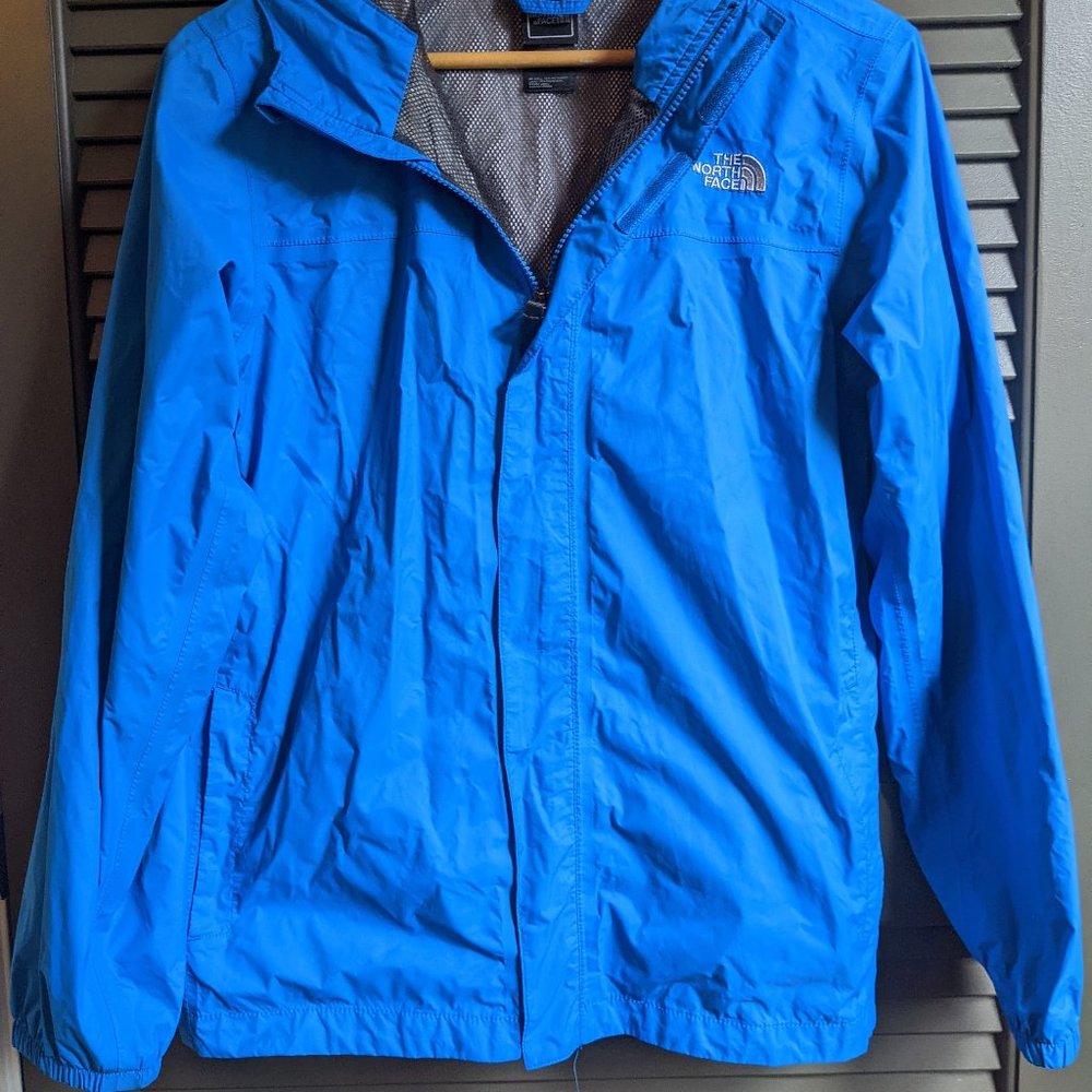 Boys Blue The North Face Rain Jacket, size XL